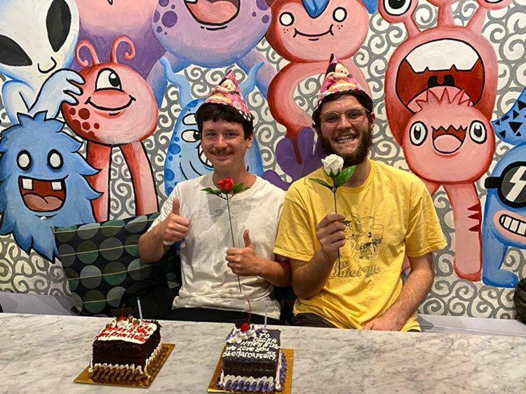 Hostel Stellar Capsules Seminyak Exterior foto The creators of the series, Pendleton Ward and Patrick McHale, at the 2019 Cartoon Network Studio Tour